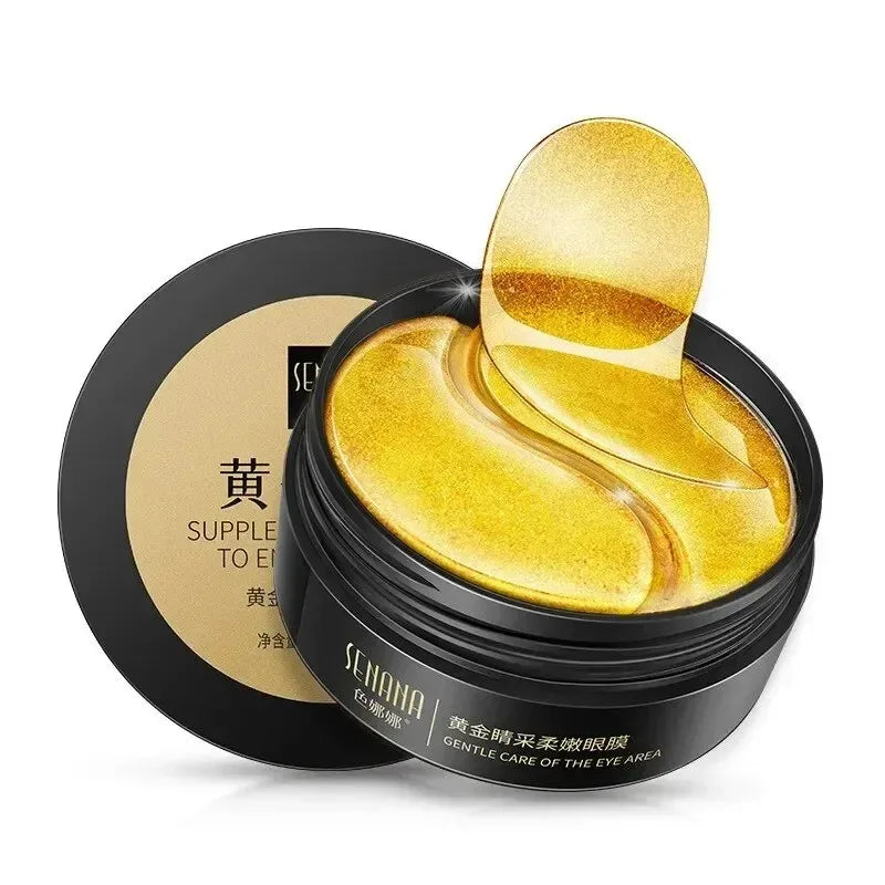 Gold and Seaweed Eye Mask Provides Long-lasting Hydration Locks in Moisture Nourishes and Softens The Skin Eliminating Puffiness